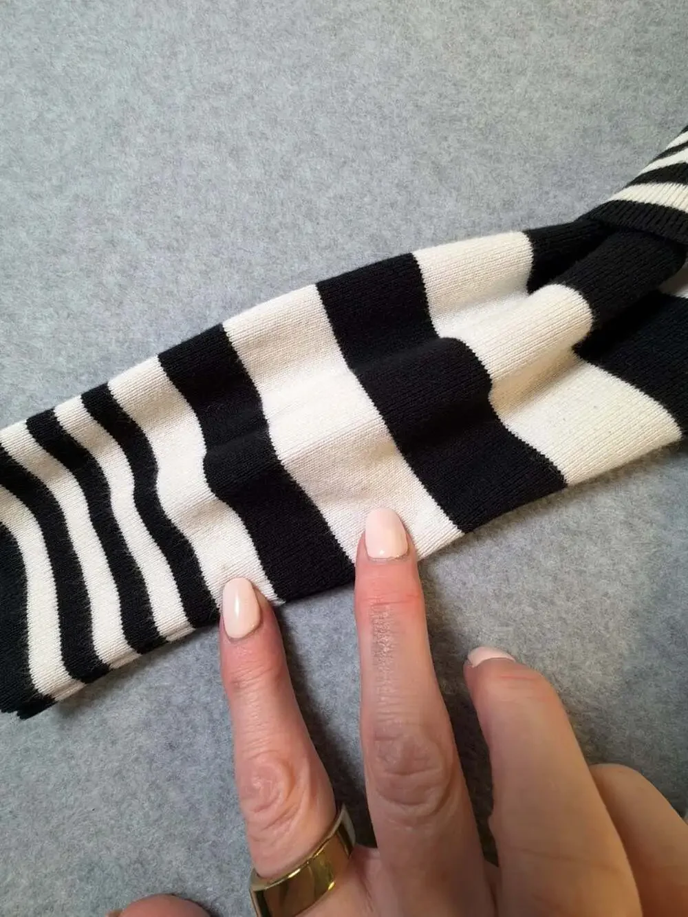 White House Black Market Black White Striped Off The Shoulder Knit Sweater